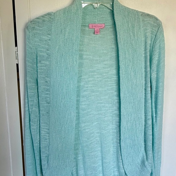 Lilly Pulitzer Sweaters - Lily Pulitzer Open Front Cardigan, size small, mint green